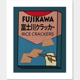 Fujikawa Rice Crackers Box (worn) [Rx-Tp] Posters and Art